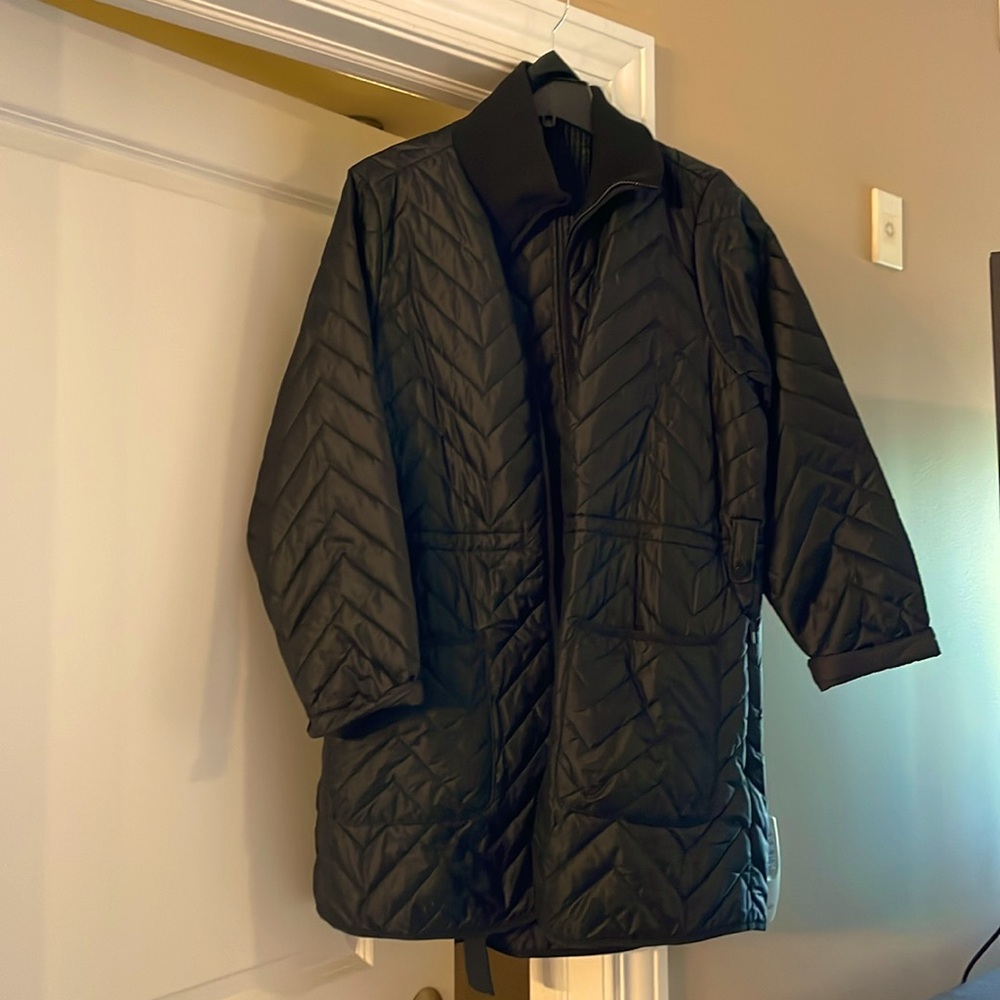 Athleta Black Nylon Long Sleeve Jacket Size XL